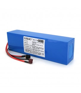 Акумуляторна батарея літієва QiSuo 48V 8A з елементами Li-ion 18650, DC: 5.5x2.1мама + роз'єм T-2HQмама