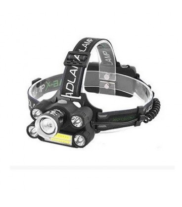 Налобний Ліхтарик Bailong BL T64, 3 реж., XPE + COB, корпус-пластик, водостійкий, ударостійкий, 18650 акумулятор СЗУ + АЗУ, BOX