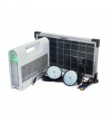 Портативний ліхтар BRAZZERS BRPF-CF80/18, Solar panel 18W, LiFePO4 - 80Wh, DC: 2x3.2V, USB:: 1x5V/2A, 2x6W Led лампи 1м, 9W вбуд