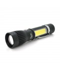 Ліхтарик ручний Watton WT-028, Cree T6+16SMD, 3 реж., ZOOM, 6800mAh акумулятор, зарядка microUSB,  IP44. 135 х 30 х 20. BOX