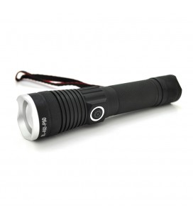 Ліхтар ручний BAILONG BL-A92-P50, 1LED P50, 10W, 3 режими, 18650 немає в комплекті, Black, IP44, USB-Type-C, 154х36х28мм, BOX