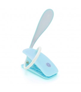 Гибкая настольная лампа-прищепка SW-D812, 3 режима, 4,2V 300mAh. microUSB, 3 часа работы, 25см, 200гр, BLUE, Box