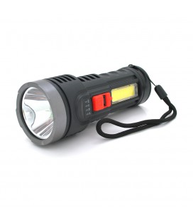 Фонарик ручной LATERNA L-822, 5WLED+COB, пластик, встроенный аккум, IP40, 145х56х45, USB кабель