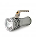 Ліхтар пошуковий GLH-3405, 1LED T6, 10W, 3 режими, 2*18650, Silver, IP40, СЗУ, перехідник, 150х65х95мм, BOX
