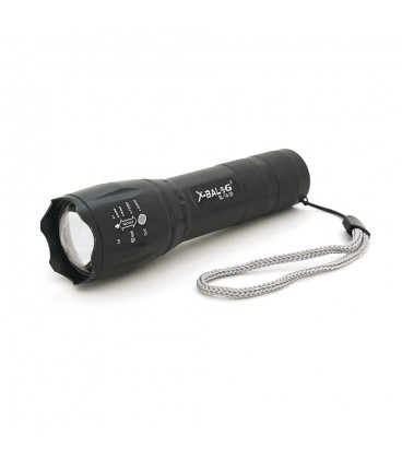 Фонарик Bailong BL-29, 3+1 режим, алюминий, встроенный аккум, USB кабель, Box