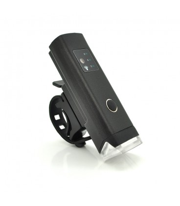 Фонарик велосипедный HJ-047, 5 режимов, встроенный аккум, кабель, BOX