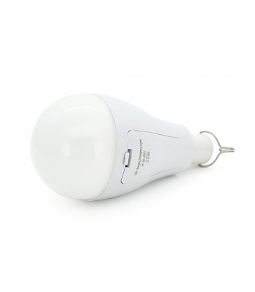 Лампа с аккумуляторами 2*18650 Emergency Bulb, 20W, Box