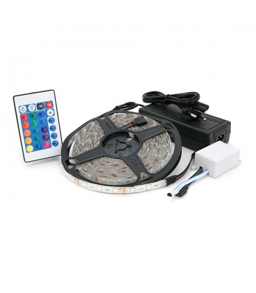 Комплект світлодіодної стрічки 5050 RGB 5 метрів, пульт, блок живлення