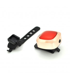 Задній стоп для велосипеда FY320, 4 режими, вбудований акумулятор, кабель USB, Red, Box