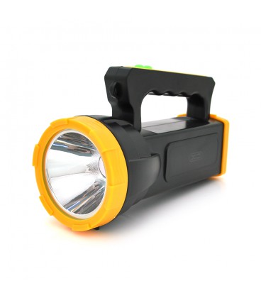 Фонарь поисковый XO XO-YH02, 1LED T6, 3W, 3 режима, 1200mah, Black/Yellow, IP40, USB кабель, 195х85х130мм, BOX