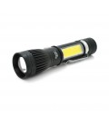 Ліхтарик ручний Watton WT-602, Cree T6+16SMD, 3 реж., ZOOM, 6800mAh акумулятор, заряджання microUSB. IP44. 135 х 30 х 20. BOX