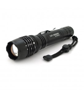 Фонарик Bailong P08-P50, Cree P50 , 5 реж., корпус- алюминий, водостойкий, ударостойкий, 2*18650 ак-тор, АЗУ, СЗУ, BOX