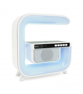 Настольная лампа-ночник G3, Bluetooth колонка, бспроводная зарядка телефона, свет RGB, Box