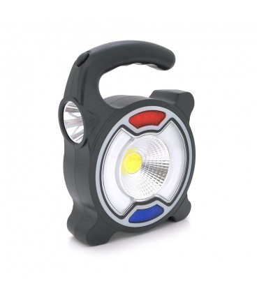 Переносний ліхтар FORLIFE F-3130+Solar, SMD LED + COB, 4 режими роботи, заряд від 220V, Box