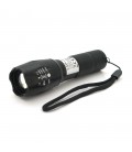 Ліхтар ручний CATA CT-8025, 1LED Cree XM-L T6, 10W, 5 режимів, ZOOM, 18650/3400 вбудований, Black, IP44, microUSB, 132х33х27мм, 