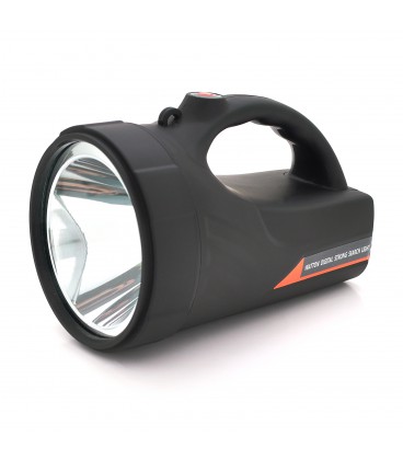 Фонарь поисковый Watton WT-240, 1LED T6, 20W, 3 режима, 7000mah, Black, IP40, СЗУ+АЗУ, 195х120х140мм, BOX