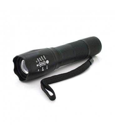 Ліхтар ручний VARLONPAN MX-812-T6, 1LED Cree XM-L T6, 3W, 5 режимів, ZOOM, 18650/2800mah (перехідник 3*AAA), Black, IP44, СЗУ, 1