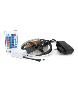 Комплект світлодіодної стрічки 3528 RGB 5 метрів, пульт, блок живлення