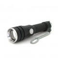 Ліхтар ручний BAILONG BL-611-P50, 1LED P50, 10W, 2 режими, ZOOM, 18650/2800mAh, Black, IP44, USB-microUSB, 142х36х28мм, BOX