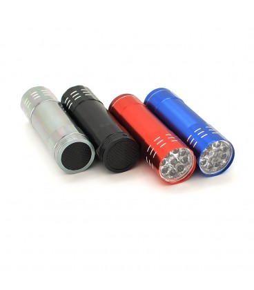 Ліхтарик ручний 3A-9LED, 2 режими, живлення 3*AAA (немає в комплекті), 80х22х22, Blister