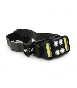 Налобный фонарик Voltronic K362,4 led 5W , 2 Led Cob, red, sensor, 6 режима, корпус- пластик, водостойкий, ip44, питание АКБ вст