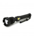Ліхтар ручний Voltronic XHP90.2, 1LED XHP110, 72W, бічний світлодіод, 7 режими, ZOOM, 2х18650/без Акб, Black, IP40, кабель USB-m