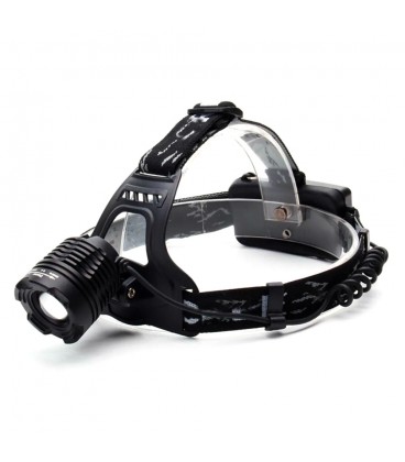 Налобний Ліхтарик Bailong BL-2188B-T6, Cree XML-T, 3 реж., Zoom, корпус-алюміній, водостійкий, ударостійкий, 18650 ак-тор, USB к