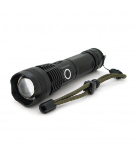 Ліхтар ручний Voltronic KY-P50X80, 1LED Cree XHP50.2, 19W, 5 режими, ZOOM,18650/6800mah/3xААА, Black, IP40, кабель USB-micro, 16