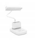 Гнучка настільна лампа BKL-L9 з органайзером, 3+ 1режим (білий+теплий білий), сенсорне включення, вбудований акум 500mAh, 17х4 с