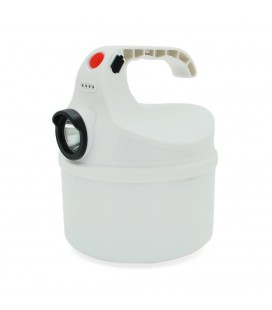 Ліхтарик для кемпінгу Panther PT-8806, 1+3 режими, корпус-пластик, ударостійкий, ip44, вбудований акум 6000mAh, USB кабель, Whit