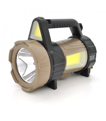 Ліхтар переносний GS910, 4 режими, вбудований аккум, корпус пластмас, роз'єм USB+micro, Box