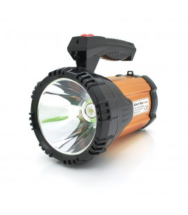 Ліхтар пошуковий Silver Toss ST-8200L, 1LED T6, 25W, 3 режими, 7200mah, Black/Gold, IP40, СЗУ, 220х130х170мм, BOX