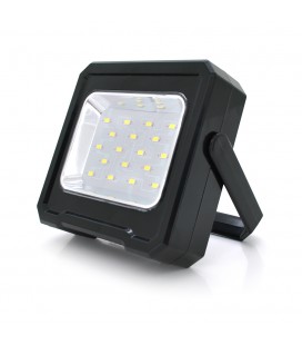 Переносной фонарь-прожектор RC-C095+Solar (20W), 18 LED(SMD), 3 режима работы, заряд от USB+Solar, встроенная батарея, Box