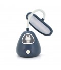 Гнучка настільна лампа-нічник RABBIT LD-3053, 3 режими, 4,2V 300mAh. microUSB, 3 години роботи, 25см, 200гр, Dark blue, Box