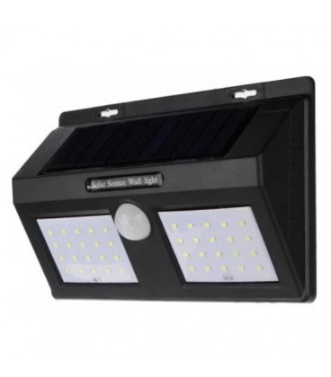 Уличный фонарь BL-1626A с датчиком движения и cолнечной панелью, крепление на стену 40LED, Black
