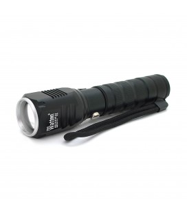 Ліхтар ручний Watton WT-087, 1LED Cree T6, 10W, 5 режимів, 18650/2800mah (перехідник 3*AAA), Black, IP44, СЗУ + АЗУ, 120х33х33мм