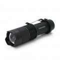 Ліхтар ручний KAMASTAR KM-82, 1LED CREE Q5, 3W, 3 режими, ZOOM, АА/1300mah, Black, IP40, СЗУ, 82х26х26мм, BOX