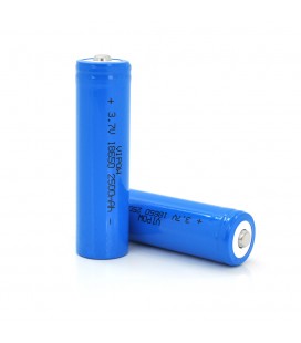 Акумулятор 18650 Li-Ion Vipow ICR18650 TipTop, 2500mAh, 3.7V, Blue