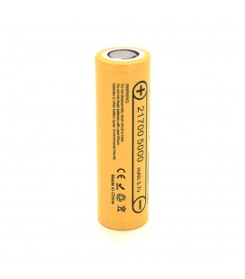 Акумулятор 21700 Li-Ion LiitoKala Lii-50E, 5000mAh (4700-5100mAh, 15A, 3.7V (2.5-4.2V), Yellow, PVC BOX
