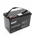 Акумуляторна батарея Must LiFePO4 LP15-12100 12,8V 100Ah, 1,28kWh, BMS50A@4S, 6000 cycles, 339x185x218, 12kg