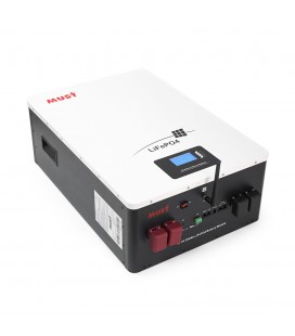 Акумуляторна батарея Must LiFePO4 LP16-48200 51.2V 200Ah, 10,24kWh, BMS100A@16S, CAN2.0/RS232/RS485, 6000 cycles, 625x442x250, 8