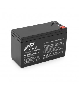 Аккумуляторная батарея Ritar LiFePO4 12,8V 8Ah BMS4A@4S  (150 x 65 x 95 (100) ) 1.0kg Q10