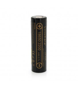 Акумулятор 18650 Li-Ion LiitoKala Lii-22A, 2200mah (2100-2300mah), 3.7V (2.75-4.2V), Black, PVC BOX Q2,  цена за 1 шт