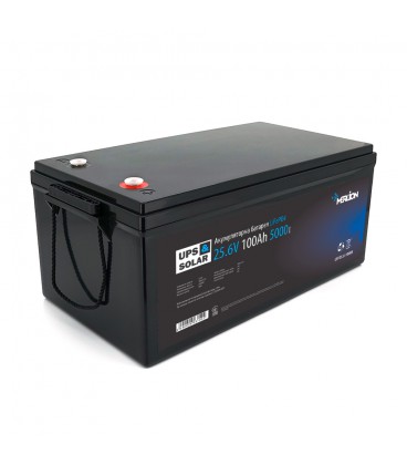 Літій-залізо-фосфатний акумулятор Merlion LiFePO4 25.6V 100AH ​​(8S2P/BMS-100A), (522x238x225), до 5000 циклів