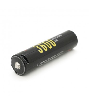 Акумулятор 18650 Li-Ion Soshine 18650USB-3.7-3600, USB-C, 3600mAh, 4.5A, 4.2/3.6/2.75V, Black