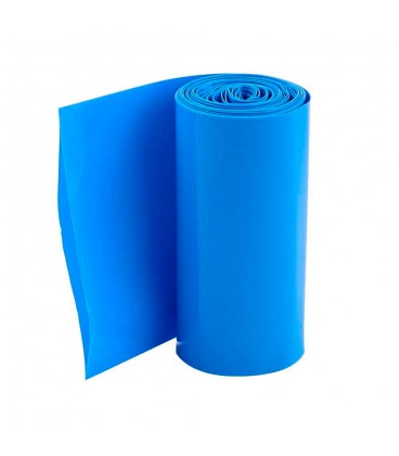 Термоплівка PVC для складання акб LiFePO4, синя, ширина 210мм, (1 метр - 0,08 кг), ціна за метр