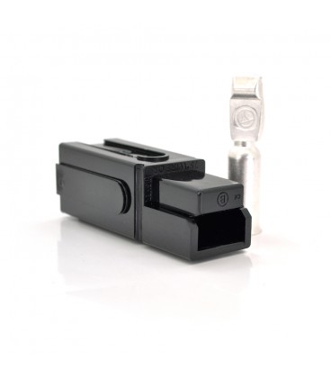 Силовой разъем питания 'Anderson' 180А 600V + 1 разъем, однополярный, черный