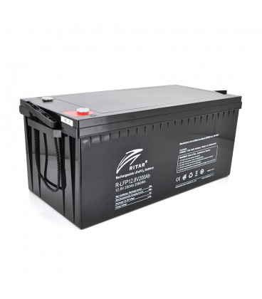 Акумуляторна батарея Ritar LiFePO4 12,8V 200Ah 2560Wh BMS100@4S ( 522 х 240 х 219 (224) ) Q1
