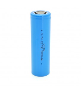 Акумулятор 21700 Li-Ion Vipow ICR21700 FlatTop, 5000mAh, 3.7V, Blue Q50/500
