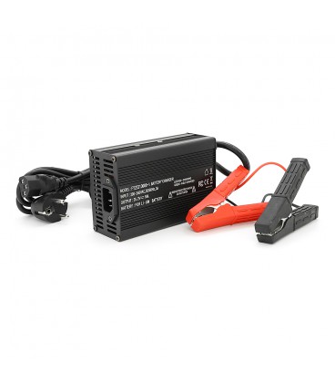 Зарядний пристрій для акумуляторів Li-ion 25,2V,6S,10A, + крокодили, індикація,135х90х50mm